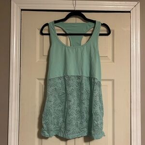 Aqua Lace Tank Top